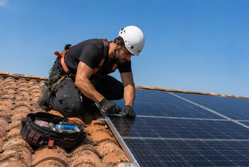 Maintenance et monitoring de panneaux solaires à Juvardeil