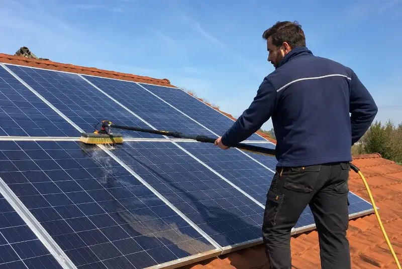 Nettoyage et entretien de panneaux solaires à Juvardeil